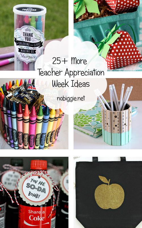 25 MORE Teacher Appreciation Week Ideas