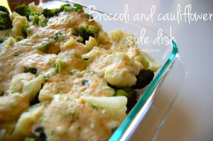 Swiss Cheese Broccoli Cauliflower Bake (with Recipe Video!) | NoBiggie