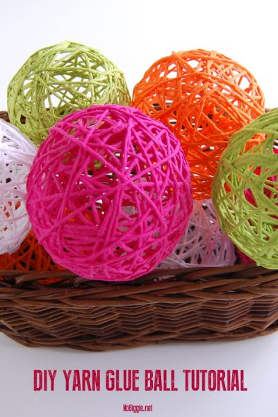 DIY Glue Yarn Ball Craft Tutorial | NoBiggie