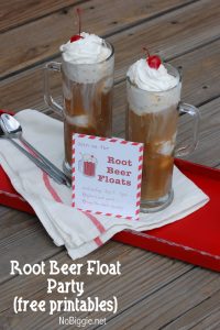 Root Beer Float Party (free printable invite) | NoBiggie