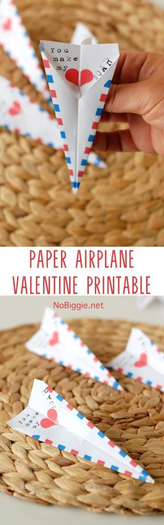 Paper Airplane Valentine | NoBiggie