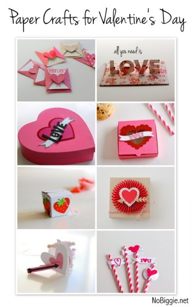 Valentine's Day Paper Crafts | NoBiggie