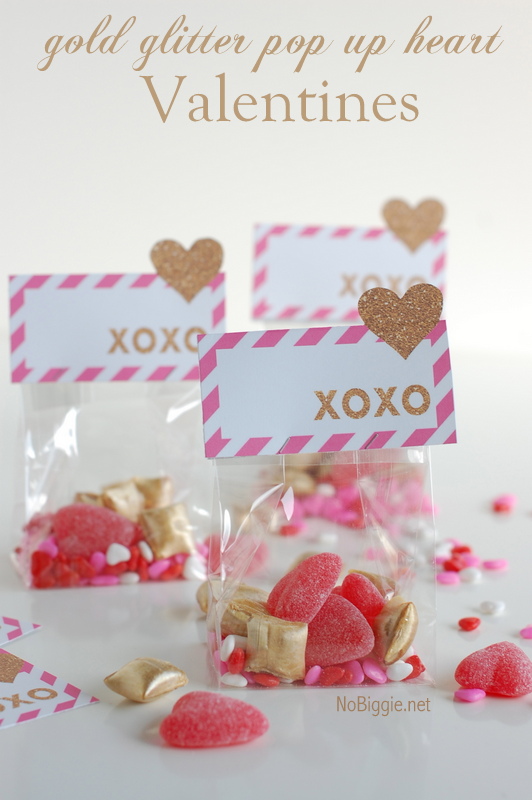 Pop Up Heart Valentines (Free Printable) | NoBiggie