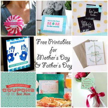 Free Printables for Mother's Day & Father's Day + a blog hop