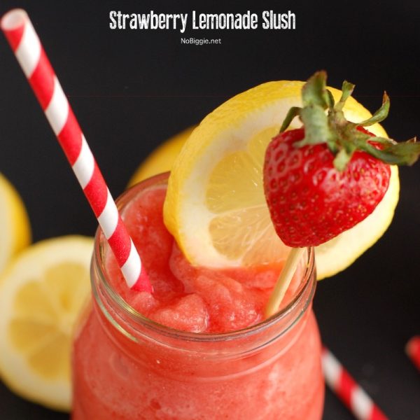 Strawberry Lemonade Slush | NoBiggie