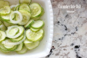 Cucumber Side Dish 