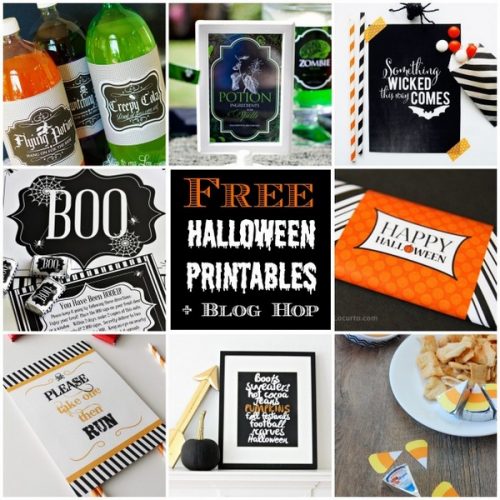 Halloween free printables (blog hop)