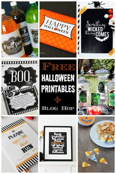 Halloween free printables (blog hop)