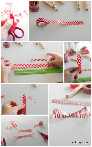 How to make a washi tape bow