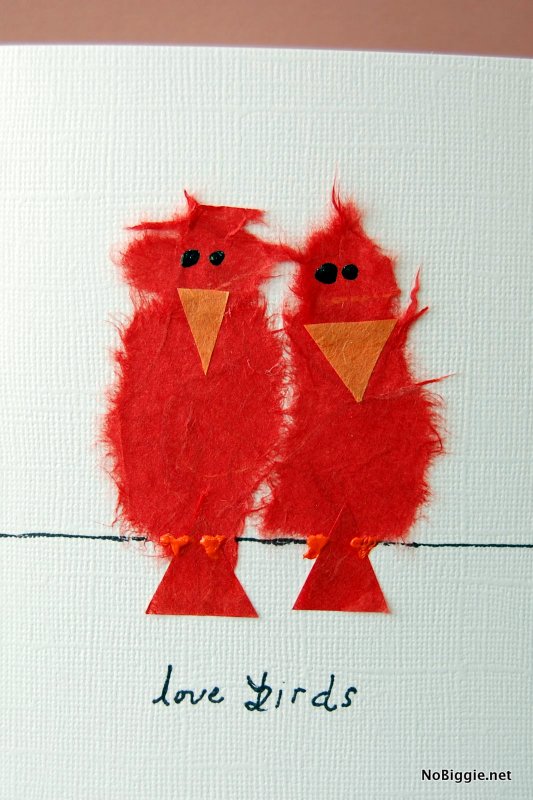 love birds Valentine's Day card | NoBiggie.net