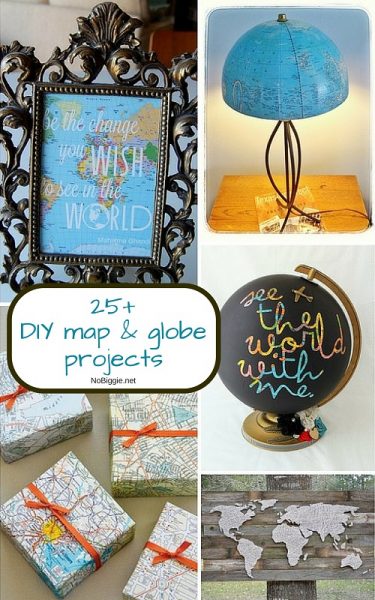 25+ DIY Map and Globe Projects | NoBiggie