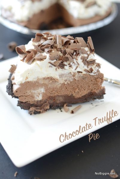 Chocolate Truffle Pie | NoBiggie