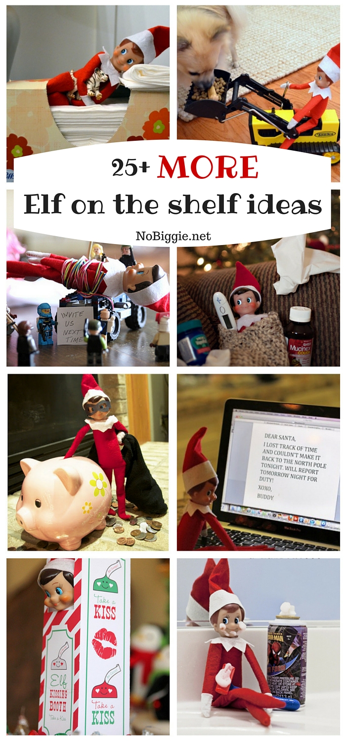 25+ MORE Elf on The Shelf Ideas | NoBiggie
