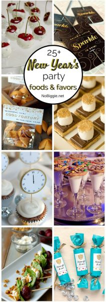 25+ New Year&#039;s Eve Party Foods and Favors | NoBiggie