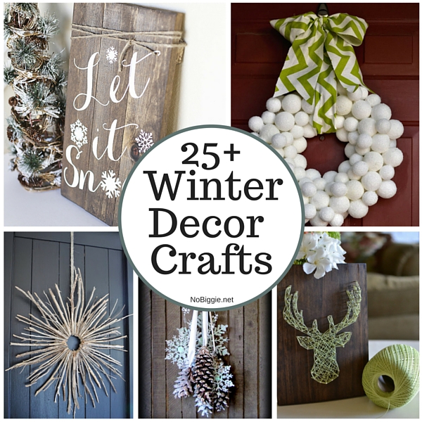25+ Winter Decor Crafts | NoBiggie
