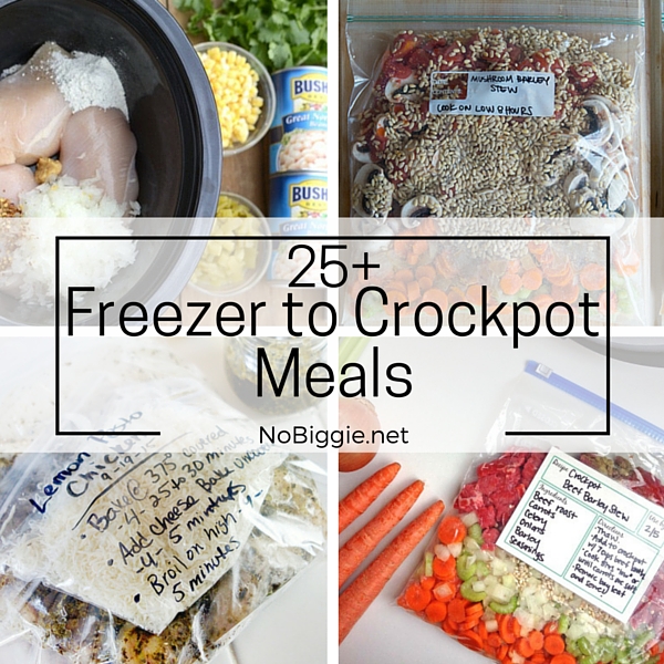 25+ freezer to crockpot meals
