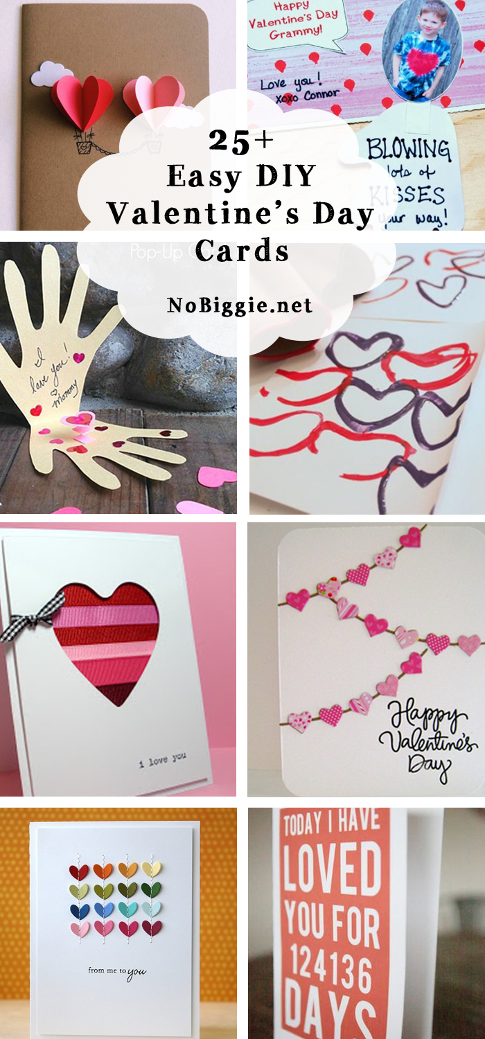 25+ DIY easy Valentine's Day cards | NoBiggie.net