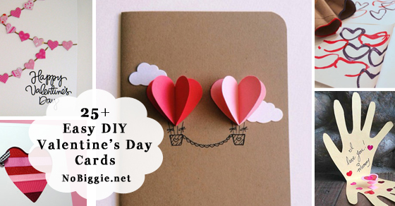 25+ easy DIY Valentine's Day cards | NoBiggie.net