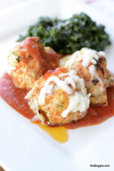 Chicken Parmesan Meatballs | NoBiggie