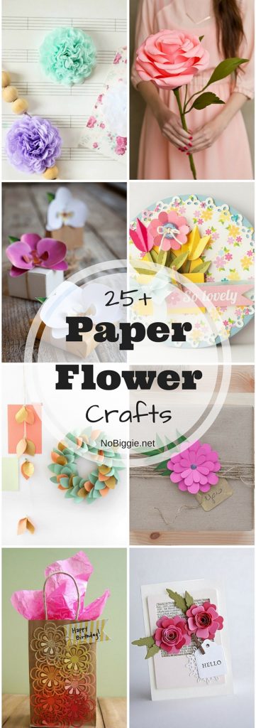 25+ Paper Flower Crafts | NoBiggie