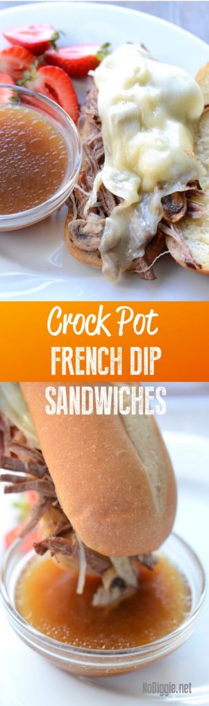 Crock Pot French Dip Sandwiches | NoBiggie