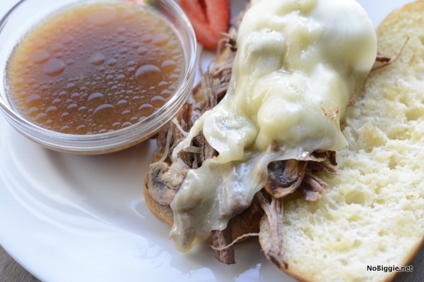 Crock Pot French Dip Sandwiches - NoBiggie