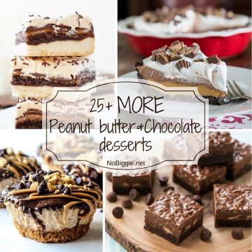 25+ MORE Peanut Butter and Chocolate Desserts | NoBiggie.net