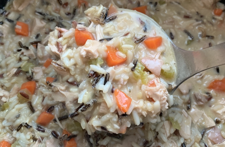 Chicken Wild Rice Soup with Ham