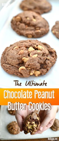 The Ultimate Chocolate Peanut Butter Cookies | NoBiggie