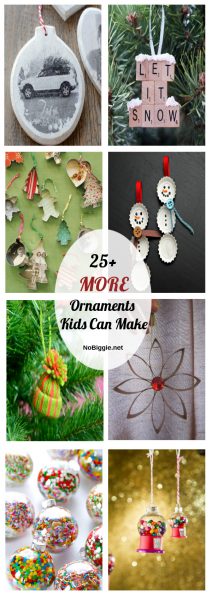 25+ MORE Ornaments Kids Can Make | NoBiggie