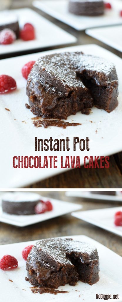 Instant Pot Chocolate Lava Cakes (video!) | NoBiggie