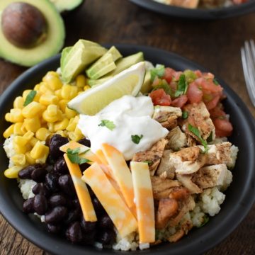 Grilled Chicken Burrito Bowls | NoBiggie