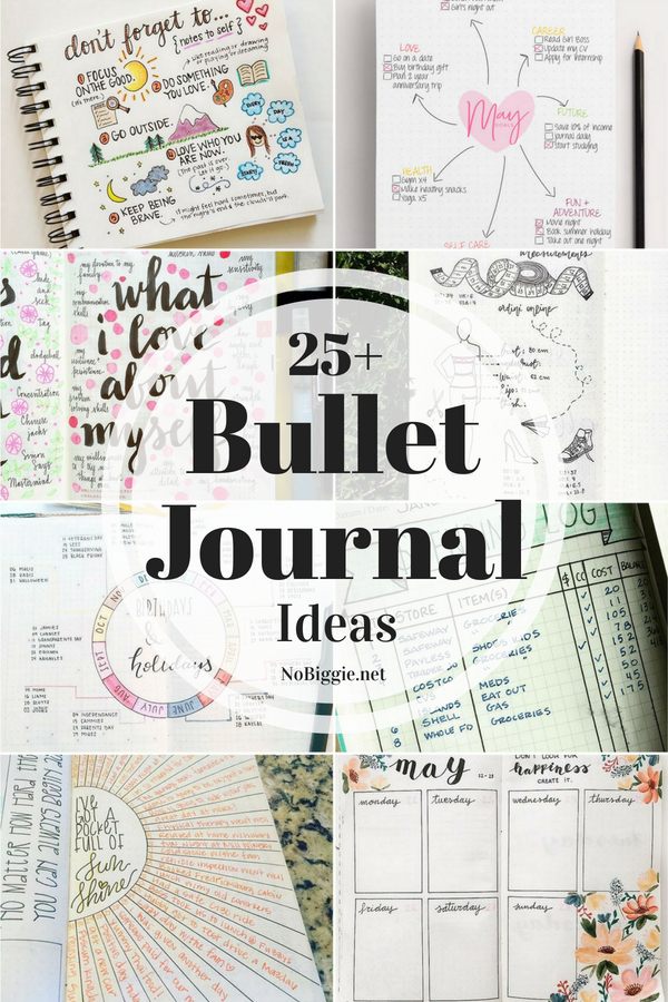 25+ Bullet Journal Ideas
