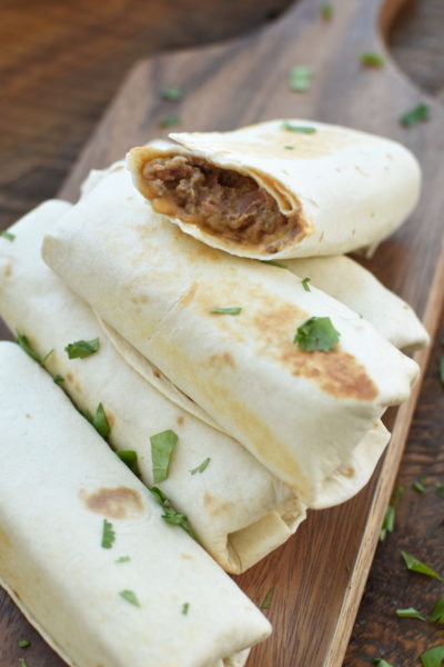 Easy Beef Bean and Cheese Burritos | NoBiggie.net