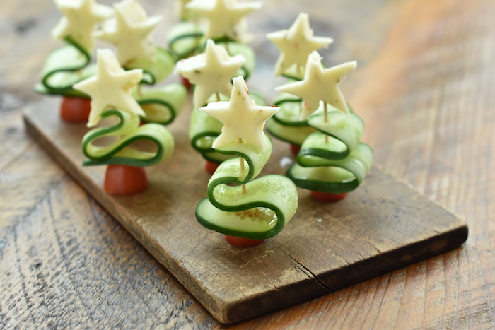 Christmas Tree Veggie Skewers | NoBiggie