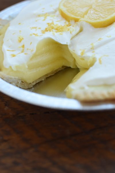 Lemon Sour Cream Pie | NoBiggie